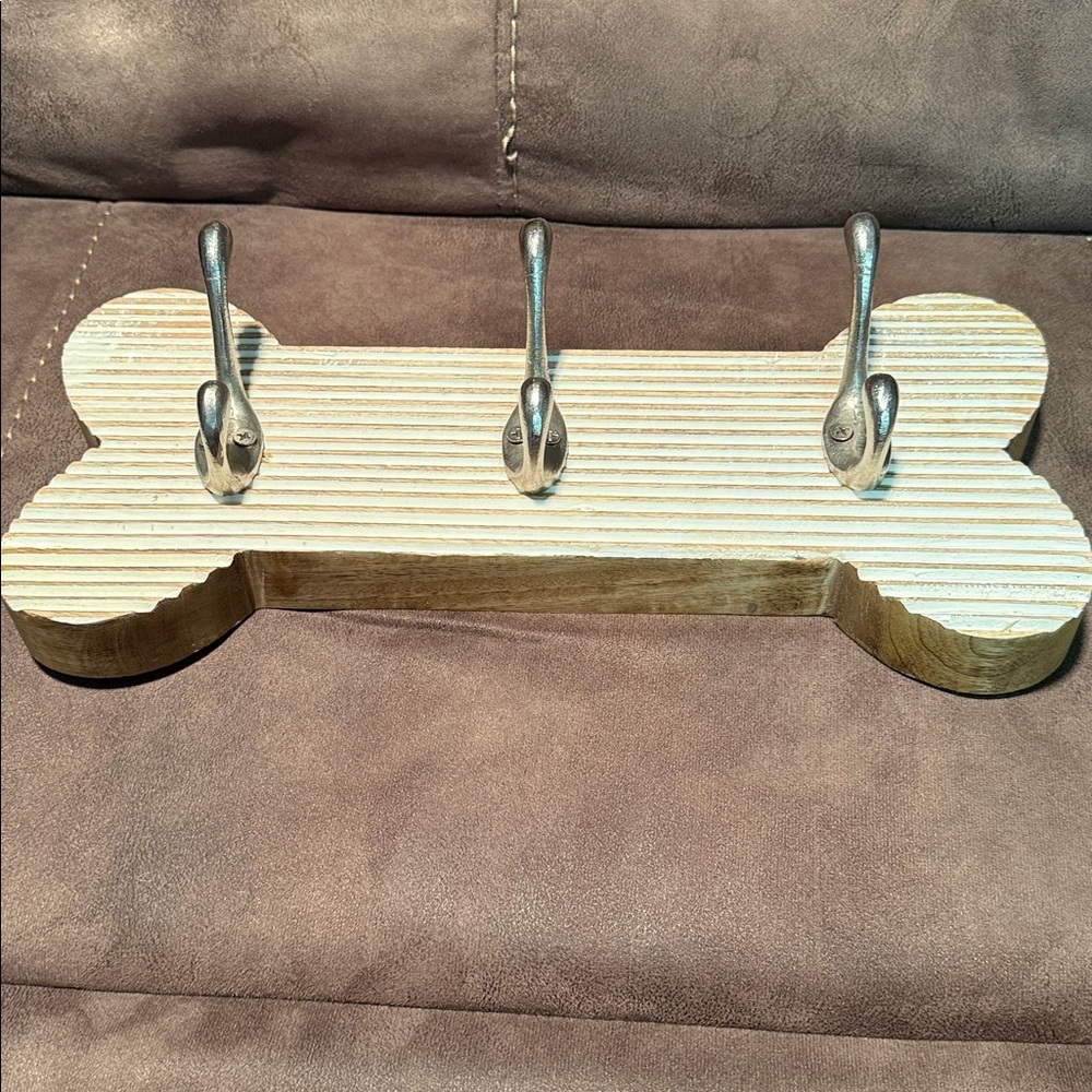 Key Coat Leash Hanging Rack 3 Hooks - Picture 3 of 5